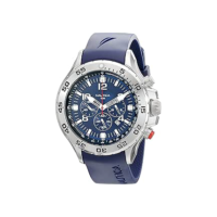Nautica Relógio masculino de silicone e resina de quartzo