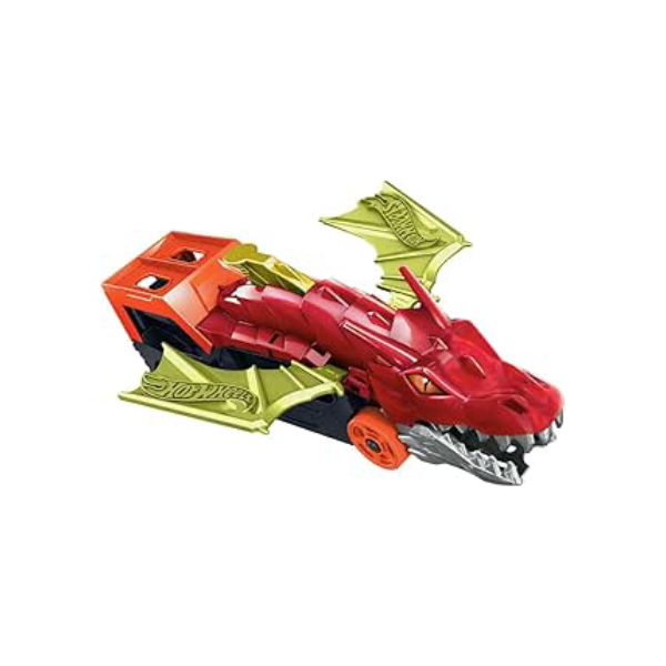 Hot Wheels City Pista de Brinquedo Reboque de Dragão para crianças a partir de 3 anos