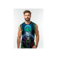 Camiseta Dry Fit Masculina UV 50+ Coringa Cartoon Estampada Academia Corrida Treino Casual