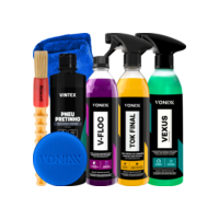 KIT SHAMPOO V-FLOC CERA TOK FINAL VEXUS VONIXX PRETINHO VINTEX
