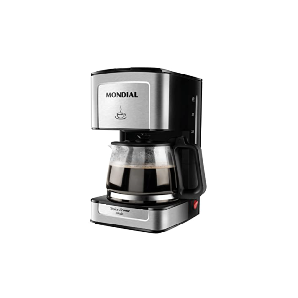 Cafeteira Elétrica Dolce Arome, Mondial, Preto/Inox, 550W, 110V - C-43-20X-SI