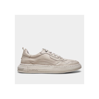 Tênis Couro Democrata Denim Jake Masculino - Creme