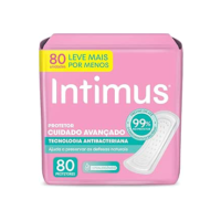 Intimus Protetor Diário Antibacteriana - 80 Unidades