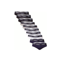 Kit Com 10 Cuecas Slip Go Tagless Masculina Zorba