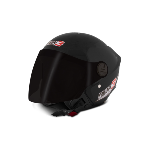 Capacete Moto New Liberty Tree Pro Tork Com Viseira Fumê Aberto Preto Fosco Tamanhos 56 58 60