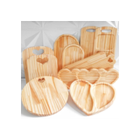 Tábuas de Frios + Petisqueira de Madeira para Servir - KIT Mesa Posta