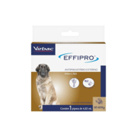 Virbac Effipro Antipulgas e Carrapatos para Cães de 40 Kg - 60 Kg C/ 1 Pipeta