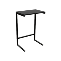 Mesa de Apoio Lateral Sofá para Estudos Trabalho Lazer Aço