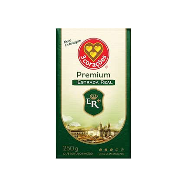 3 Corações Café Torrado E Moído Estrada Real Premium À Vácuo 250G