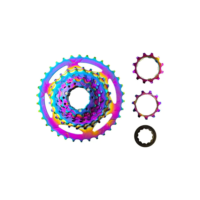 Cassete Cameleão 8v 11x34d Mega Range Arco Iris Bike Mtb Spd Cor Camaleão Quantidade Máxima De Dentes 34 Quantidade Mínima De Dentes 11