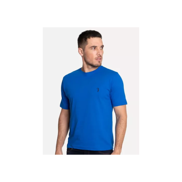 Camiseta Aleatory Masculina Dark Grey Icon Azul Royal