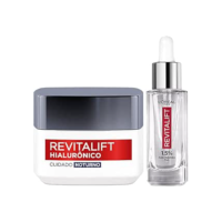 L'Oréal Paris Kit Sérum Preenchedor Facial Anti-Idade 30Ml + Creme Facial Anti-Idade Revitalift Hialurônico 49G