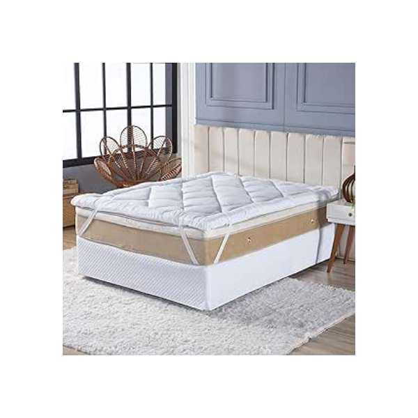 Pillow Top Toque de Pluma 650g/m² 5cm Espessura (Casal)