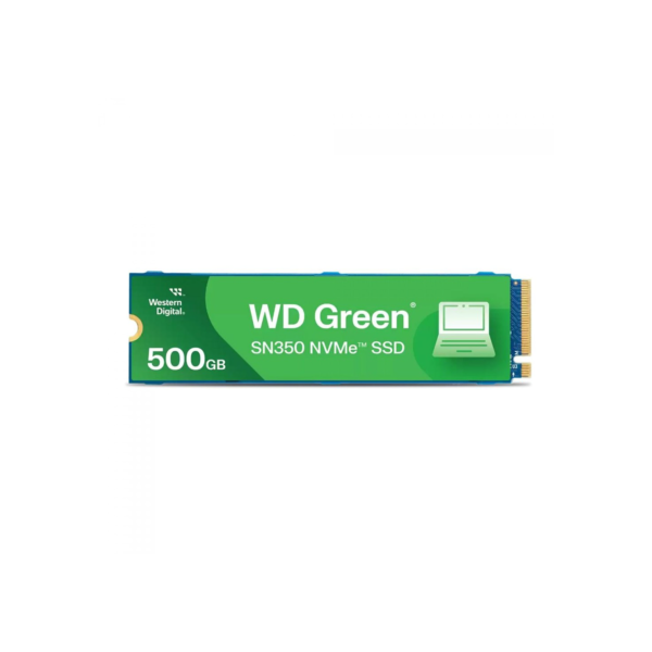 SSD WD Green SN350, 500GB, M.2 NVMe, Leitura 2400MB/s e Gravação 1500MB/s, WDS500G2G0C