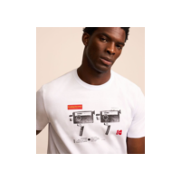Camiseta em Algodão com Estampa Stellar Compass Kodak Branco