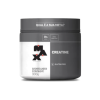 Suplemento Creatina Max Titanium Monohidratada em Pó Pote 300g Creatina Po Sem Sabor