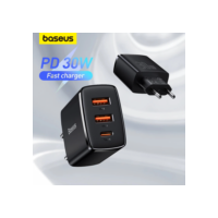 Carregador Baseus 30w Pd Carregamento Rápido Usb Tipo C Para iPhone 15 Pro Max