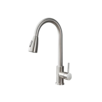 YESOP Torneira Cozinha Gourmet Misturador Monocomando Extensível Aço Escovado