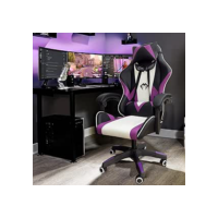 Cadeira Gamer Python Fly, Design Estilo Gamer, Tecido Respirável, Design Ergonômico (Roxo)