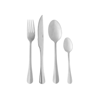 LYOR - Faqueiro de Aço Inox Positano 24 Peças - Jogos de Talheres - Mesa Posta - Utensílios de Cozinha, Enxoval, Casamento, Decoração