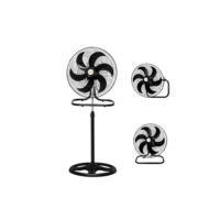 BEMMY Ventilador de Coluna 3 em 1, 50cm 127V 3 velocidades 6 pás Ventilador de Coluna,Ventiladores com Pedestal