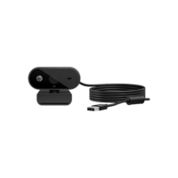 Webcam 1080p HP 320 - com Ajuste Automático de Luz, Conexão USB Plug and Play, Ângulo Largo de 66 Graus, Imagem Full HD com Microfone Integrado e Rotação 360 (53X26AA#ABL)