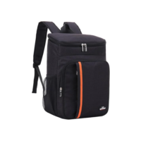 Mochila Térmica Bolsa Bag Cooler Homem Mulher Refrigerador Marmita Quente Cerveja Gelada Viagem Praia (Preto)
