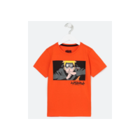 Camiseta Infantil Estampa Naruto - Tam 5 a 14 Anos Laranja