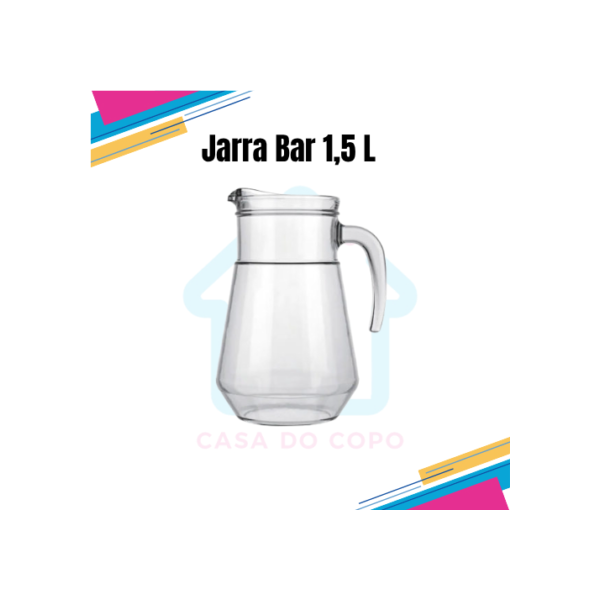 Jarra Suco Vidro Bar 1550ml Multiuso