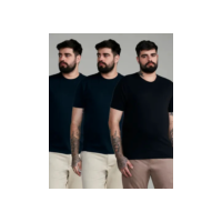 Kit 3 Camisetas Slim Fit Highstil