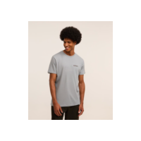 Camiseta Comfort em Algodão com Estampa Lettering La Boutique Cinza