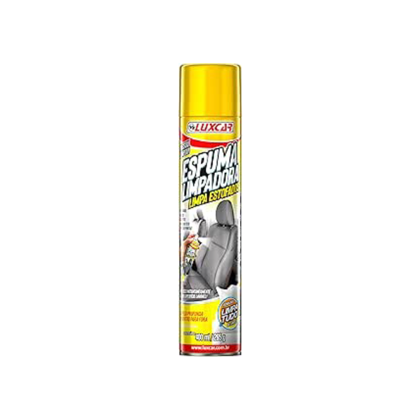 Luxcar Espuma Limpadora para Estofados 400 ml – Limpeza Profunda de Dentro para Fora
