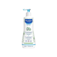 Mustela Gel Lavante Suave 500ml - Sabonete Líquido Corpo e Cabelo Infantil - 93% de Ingredientes de Origem Natural - Seguro Desde o Nascimento