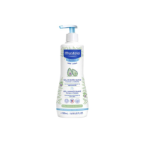 Mustela Gel Lavante Suave 500ml - Sabonete Líquido Corpo e Cabelo Infantil - 93% de Ingredientes de Origem Natural - Seguro Desde o Nascimento
