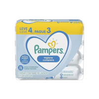 Lenços Umedecidos Pampers Higiene Completa - 192 lenços