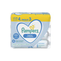 Lenços Umedecidos Pampers Higiene Completa - 192 lenços