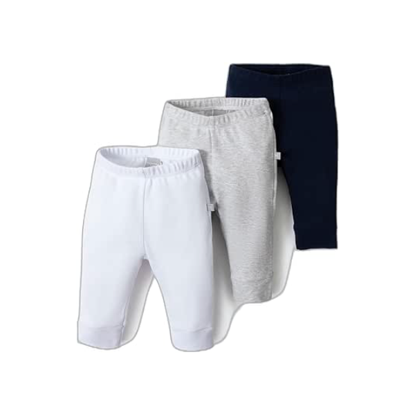 Kit Com 3 Calças Bebê Unissex Em Ribana