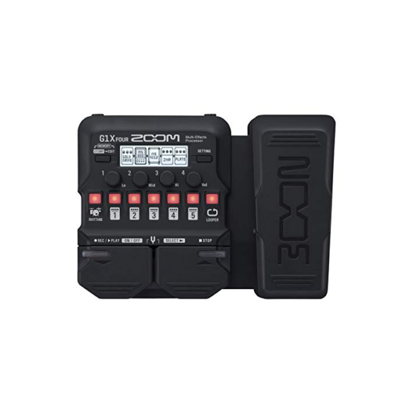 Processador multiefeitos com pedal Zoom G1X FOUR