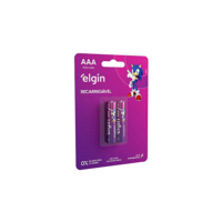 Pilha recarregável AAA 900MAH Elgin com 2 unidades Palito