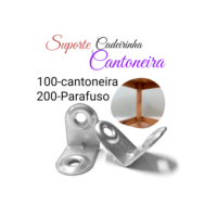 kit 100 Cantoneira mais 200 parafuso 40x16 montagem