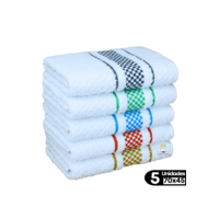 Kit 5 Panos de Prato Jacquard 45x70 Atoalhado Toalha Copa