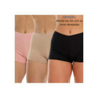 Kit 2 Anágua Shortinho Íntimo Segunda Pele Conforto Lingerie Modeladora Short Curto Short Para Saia e Vestido