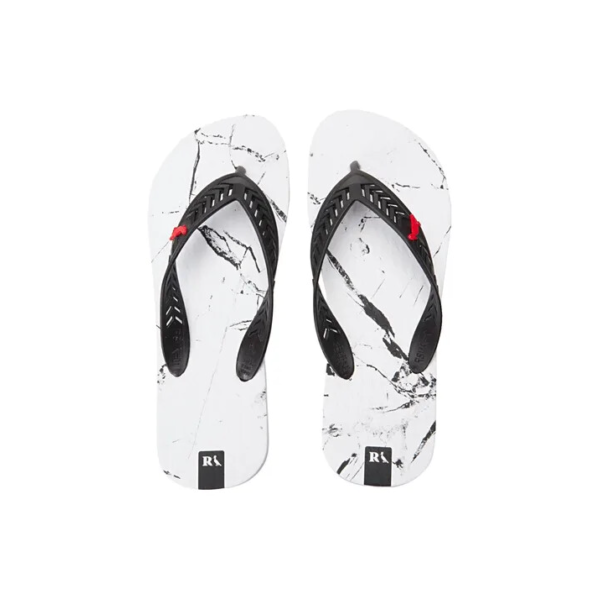 Chinelo Trancoso Pica Pau Branco Com Preto Reserva Oferta
