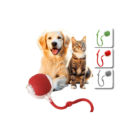 Bola Elétrica Interativa Brinquedo Inteligente Gato Cachorro Vermelho