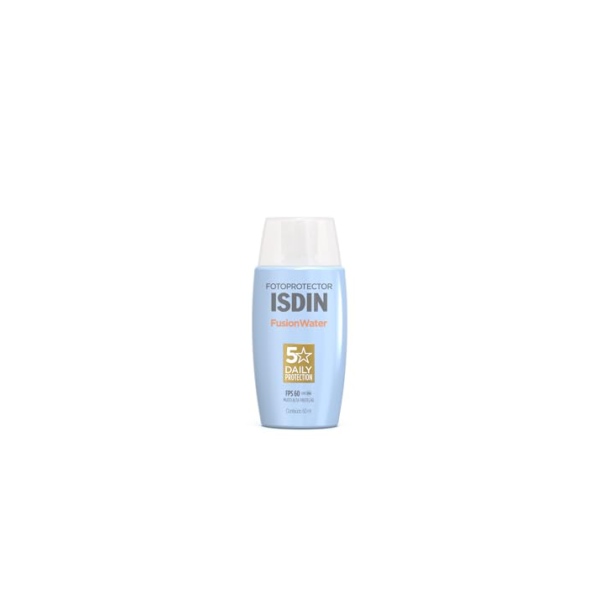 ISDIN Protetor Solar Facial Fusion Water 5 Stars Sem Cor FPS 60-50ml
