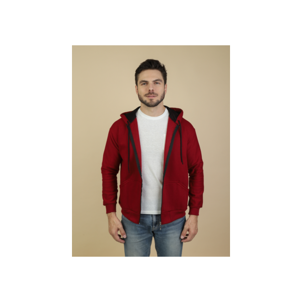 Blusa De Frio Casaco Moletom Masculina Com Ziper e Capuz Liso Com Plus Size Várias Cores