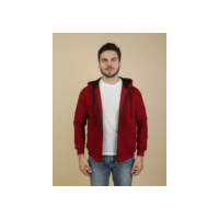 Blusa De Frio Casaco Moletom Masculina Com Ziper e Capuz Liso Com Plus Size Várias Cores