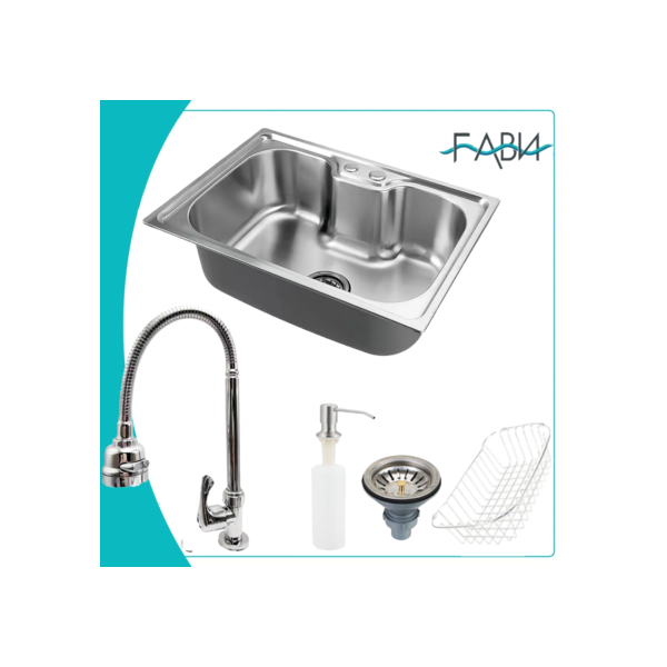 Kit Cuba Gourmet Cozinha Aço Inox + Torneira Gourmet