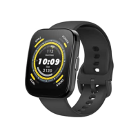 Relógio Inteligente Amazfit Bip 5 46mm A2215 GPS, Chamadas Bluetooth, Bateria de 10 dias, Tela ultra grande, Rastreamento de passos, Alexa Built-In, AI Fitness App (Black)