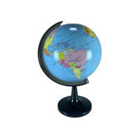 Globo Terrestre Giratorio Mesa Mapa Mundi Político Escolar 16cm Eixo com Medidor Premium